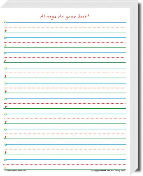 Smart Start 1-2 Writing Paper: 360 Sheets