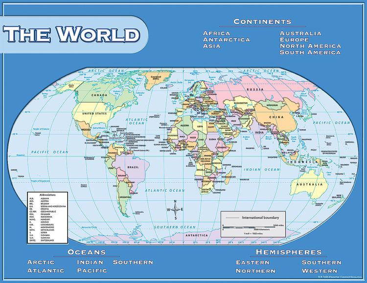 Teacher Created Resources Asia Map Chart | TCR7652 – SupplyMe