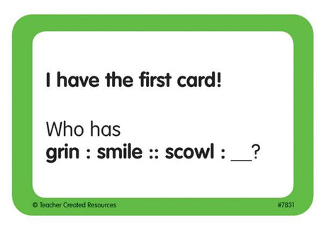 I Have, Who Has Language Arts Game Grade 4-5