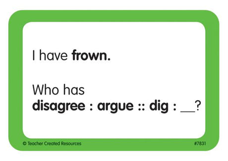 I Have, Who Has Language Arts Game Grade 4-5