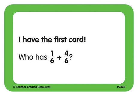 I Have, Who Has Math Game Grade 4-5