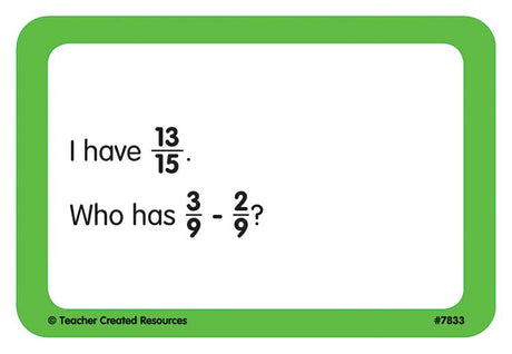 I Have, Who Has Math Game Grade 4-5