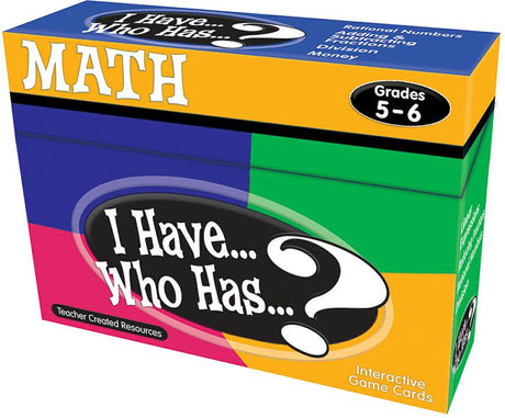 I Have, Who Has Math Game Grade 5-6