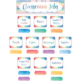 Watercolor Classroom Jobs Mini Bulletin Board Set