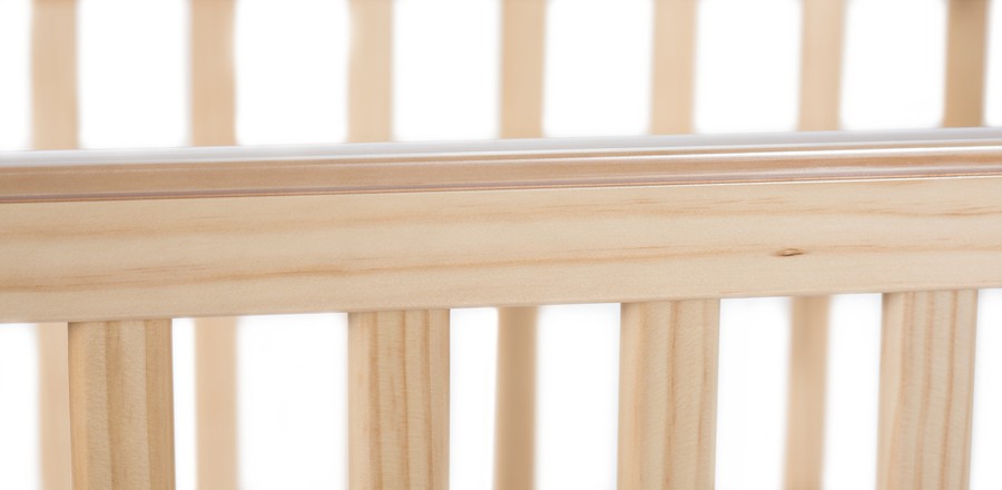 Next Gen Serenity® Compact Fixed-Side Crib, Clearview, Natural