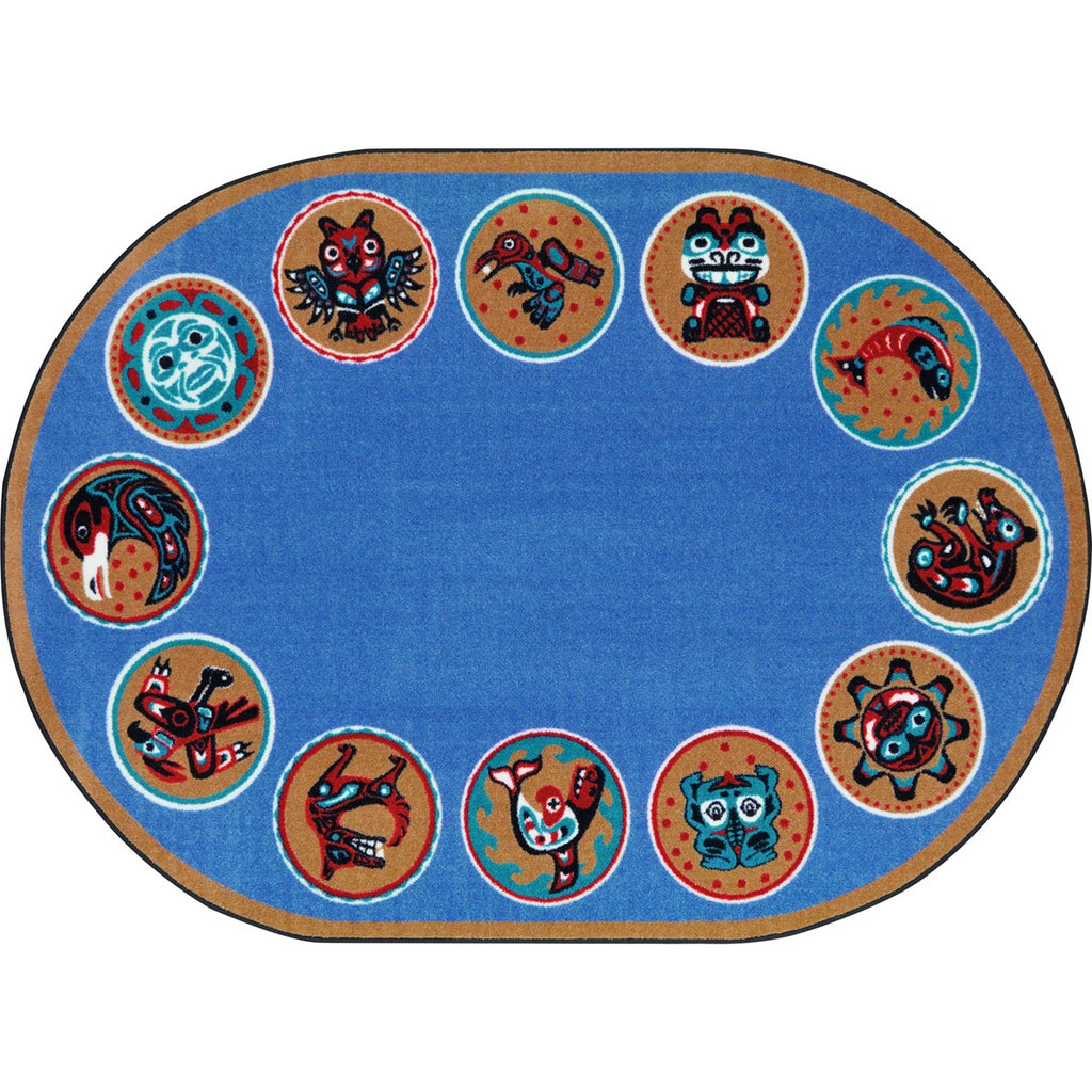 Joy Carpets The Circle™ Classroom Seating Rug, 7'7