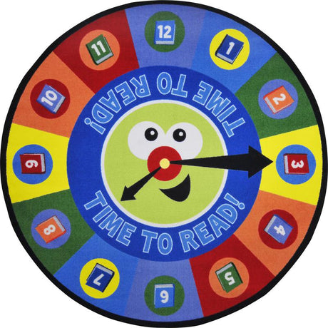Time to Read© Classroom Rug, 7'7"  Round