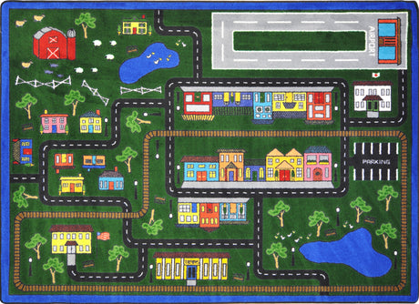 Tiny Town© Kid's Play Room Rug, 5'4" x 7'8" Rectangle Multi
