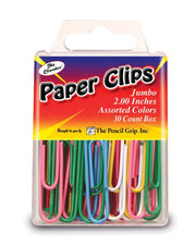 Jumbo Paper Clips, Assorted Colors