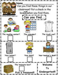 First Day of School - Getting Oriented