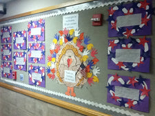 We Give Veterans Our Thanks! - Thanksgiving & Veteran's Day Display