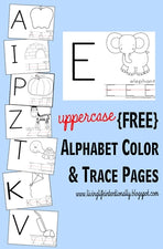Uppercase Alphabet Color and Trace Worksheets (with FREE Printables!)