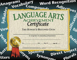 Hayes School Publishing Language Arts Achievement Certificates