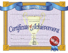 Certificate of Achievement 1