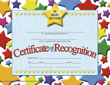 Certificate of Recognition 1