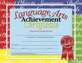 Hayes School Publishing Language Arts Achievement Certificates