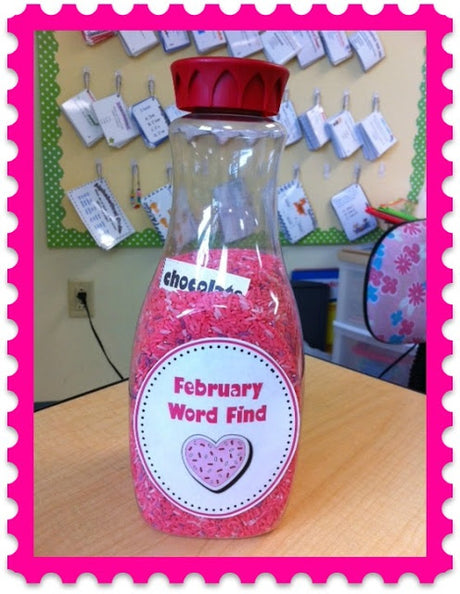 DIY February Sight Word Find