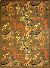 Virtuoso© Classroom Rug, 5'4" x 7'8" Rectangle Brown