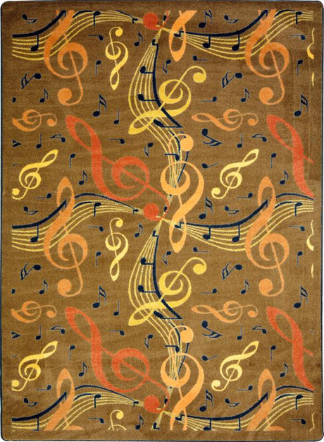 Virtuoso© Classroom Rug, 7'8" x 10'9" Rectangle Brown
