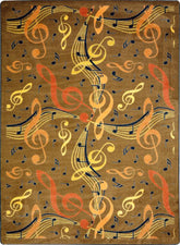 Virtuoso© Classroom Rug, 7'8" x 10'9" Rectangle Brown