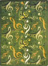 Virtuoso© Classroom Rug, 5'4" x 7'8" Rectangle Green