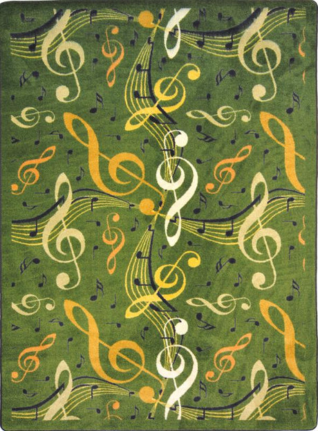 Virtuoso© Classroom Rug, 7'8" x 10'9" Rectangle Green