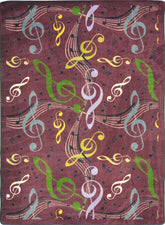 Virtuoso© Classroom Rug, 5'4" x 7'8" Rectangle Plum