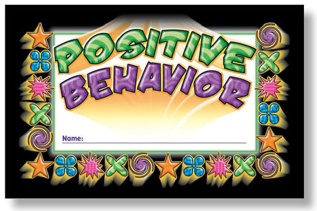 Positive Behavior Punch Cards