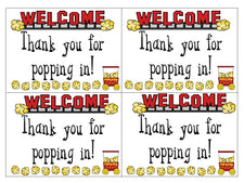 "Thank You for Popping In" Welcome FREEbie