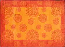 Whimzi© Classroom Rug, 5'4" x 7'8" Rectangle Orange