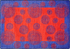 Whimzi© Classroom Rug, 7'8" x 10'9" Rectangle Red