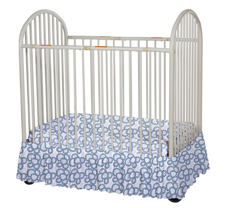 Bare is Best™ Dust Ruffle for Foundation's Compact Cribs, Geo Paisley (3 Pack)