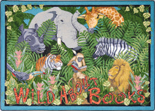 Wild About Books© Classroom Rug, 5'4" x 7'8"  Oval
