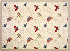 Wing Dings© Classroom Rug, 7'8" x 10'9" Rectangle Beige
