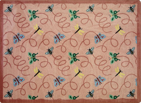 Wing Dings© Classroom Rug, 5'4" x 7'8" Rectangle Rose