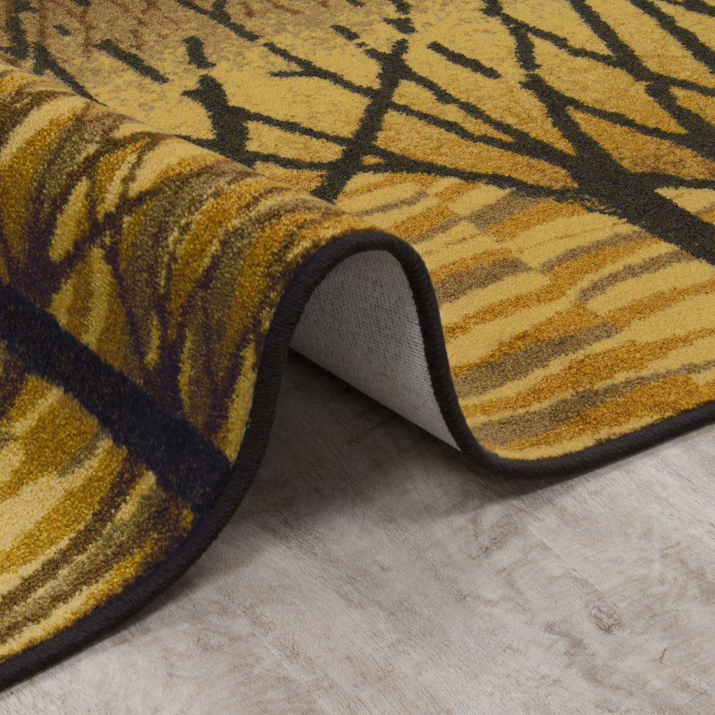 Woodland Way™ Classroom Rug, 5'4" x 7'8" Rectangle (Goldenrod)
