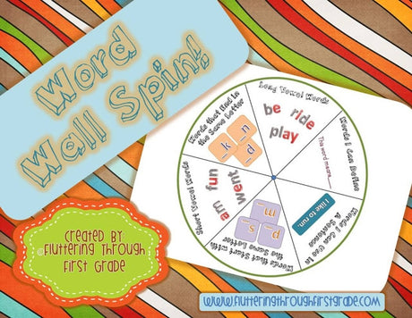 Word Wall Spin! FREEbie