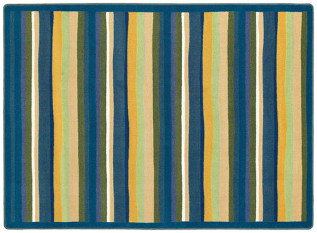 Yipes Stripes© Classroom Rug, 7'8" x 10'9"  Oval Bold
