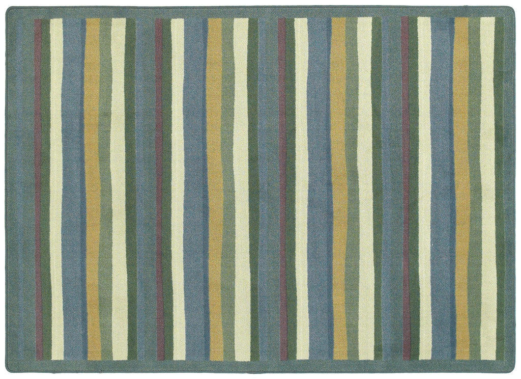 Yipes Stripes© Classroom Rug, 3'10" x 5'4"  Oval Soft
