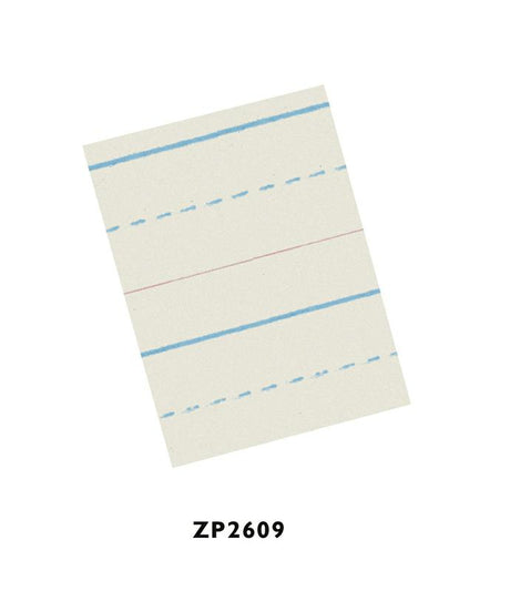 Zaner-Bloser&trade; Broken Midline Newsprint Paper, 3/4" Rule Long Way, Grade K